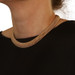 Yellow Gold Woven Mesh Chain Necklace 15" - 14k