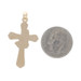 Yellow Gold Praying Hands Cross Pendant - 14k Faith