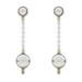 Lagos Luna Drop Cultured Freshwater Pearl Dangle Earrings -Sterling 925 Gold 18k
