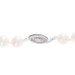 White Gold Cultured Pearl Knotted Strand Necklace 17 3/4" - 14k Beads