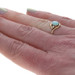 Yellow Gold Australian Opal Diamond Ring - 14k Oval Cabochon .72ctw Bypass