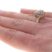Yellow Gold Diamond Cluster Cocktail Bypass Ring - 14k Round Brilliant .50ctw