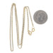 Yellow Gold Curb Chain Necklace 16" - 14k