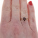 Yellow Gold Garnet Solitaire Ring - 14k Oval 1.40ct