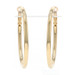 Yellow Gold Round Hoop Earrings - 14k Pierced