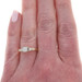 Yellow Gold Diamond Art Deco Engagement Ring - 14k Old Mine .22ctw Vintage