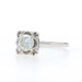 White Gold Diamond Vintage Solitaire Engagement Ring - 14k Round Brilliant .75ct