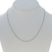 White Gold Flat Cable Chain Necklace 18 1/4" - 14k