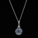 White Gold Tahitian Pearl Solitaire Pendant Necklace 19 3/4" - 14k