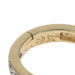Yellow Gold Diamond Huggie Hoop Earrings - 14k Round Brilliant Pierced