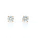 Yellow Gold Diamond Stud Earrings - 14k Round Brilliant .60ctw Pierced