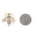 Yellow Gold Diamond Vintage Fly Brooch - 14k Round Brilliant .65ctw Insect Pin