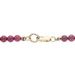 Yellow Gold Garnet Beaded Necklace 14 1/4" - 14k Beads
