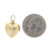 Yellow Gold Puffy Heart Pendant - 14k Love