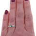 White Gold Emerald Solitaire Ring - 14k Round