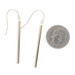 Yellow Gold Line Bar Dangle Earrings - 10k Pierced