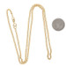 Yellow Gold Rolo Chain Necklace 20" - 21k