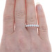 Platinum Diamond Wedding Band - Round Brilliant .84ctw Seven-Stone Ring
