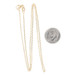 Yellow Gold Diamond Cut Cable Chain Necklace 18" - 14k Italian