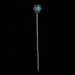Yellow Gold Australian Opal Stickpin - 10k Round Cabochon .30ct Antique