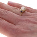 Yellow Gold Cultured Pearl Sapphire Diamond Ring - 14k Bead .20ctw