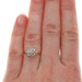 Yellow Gold Diamond Cluster Bypass Ring - 10k Round Brilliant .33ctw Floral