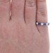 White Gold Sapphire Diamond Band - 18k Oval 2.06ctw Ring