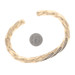 David Yurman Cable Edge Men's Diamond Cuff Bracelet 7" Rose Gold 18k 2.40ctw