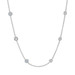 Platinum Diamond by the Yard Station Necklace 19 1/2" - 950 Round 1.79ctw