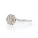 White Gold Diamond Cluster Engagement Ring - 10k Round Brilliant .33ctw Floral