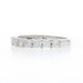 White Gold Diamond Wedding Band - 10k Round Brilliant .42ctw Seven-Stone Ring