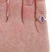 Yellow Gold Amethyst Diamond Ring - 10k Marquise .41ctw
