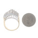 Yellow Gold Diamond Cluster Cocktail Ring - 14k Round Brilliant 2.50ctw
