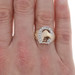 Yellow Gold Diamond Horse Men's Ring - 10k Round .63ctw Equestrian Horseshoe