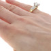 Yellow Gold Diamond Invisible Set Engagement Ring - 18k Radiant 2.25ctw