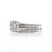 White Gold Diamond Halo Engagement Ring & Wedding Band - 10k Round .33ctw