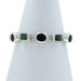 Tallere Lagunas Onyx Aventurine Quartz Link Bracelet 7 3/4" - Sterling 925 Inlay