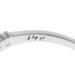 White Gold Ruby Diamond Curved Band - 14k Round .33ctw Wavy Ring