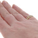 Yellow Gold Diamond Curb Chain Link Band - 10k Single Cut Ring