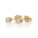 Yellow Gold Diamond Stud Earrings - 14k Round Brilliant .30ctw Pierced