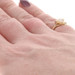 Yellow Gold Pearl Diamond Bypass Ring - 10k
