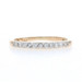 Yellow Gold Diamond Wedding Band - 14k Round Brilliant .20ctw Ring