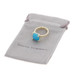 David Yurman Chatelaine Turquoise Solitaire Ring Yellow Gold 18k Sq Cush Cab Sz6