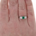 Platinum Emerald Diamond Ring - 900 Emerald Cut 1.23ctw GIA