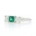 Platinum Emerald Diamond Ring - 900 Emerald Cut 1.23ctw GIA