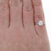 White Gold Lab-Created Diamond Solitaire Engagement Ring - 18k Round 1.50ct