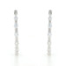 White Gold Diamond Inside-Out Hoop Earrings - 14k Round Brilliant .50ctw Pierced