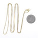 Yellow Gold Box Chain Necklace 24" - 14k