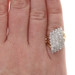 Yellow Gold Diamond Cluster Cocktail Bypass Ring - 14k Round Brilliant 2.00ctw