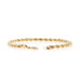 Yellow Gold Diamond Cut Rope Chain Bracelet 8" - 10k